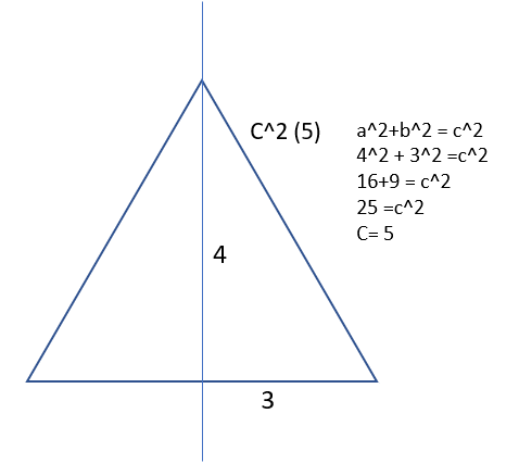 Triangulo equilátero teorema de Pitágoras-